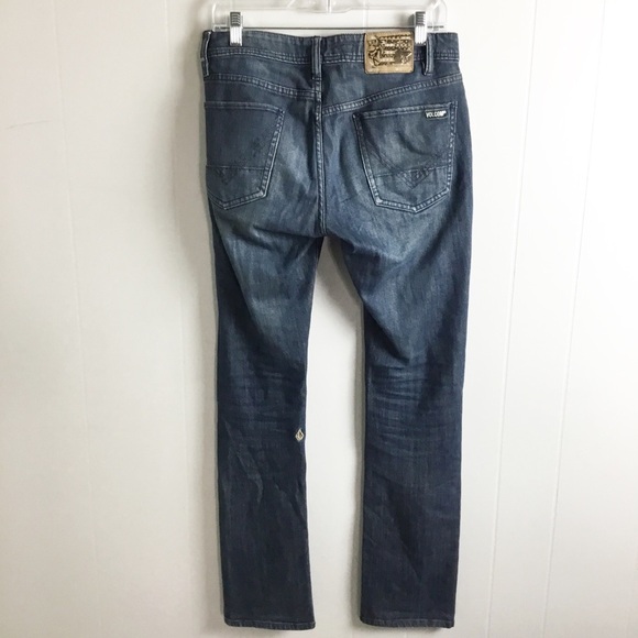 Volcom Vorta Slim Straight Fit Jeans Size 30 - Picture 5 of 6